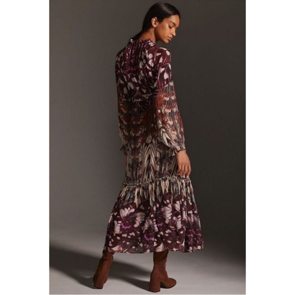 Anthropologie Long-Sleeve Wrap Midi Dress
⭐️⭐️please read info below-H6 - Picture 3 of 12